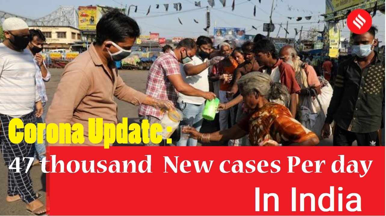 In India,  47 thousand New Corona cases per  day and 275 people died